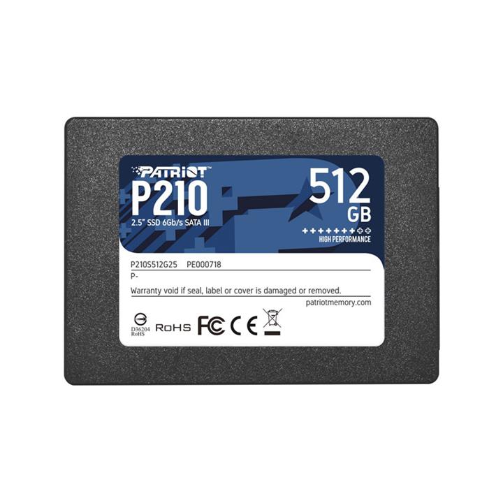 حافظه SSD پاتریوت Patriot P210 ظرفیت 512 گیگابایت SATA III